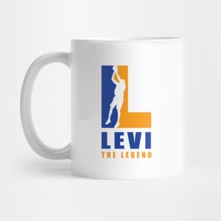 Levi Custom Player Basketball Your Name The Legend Mug